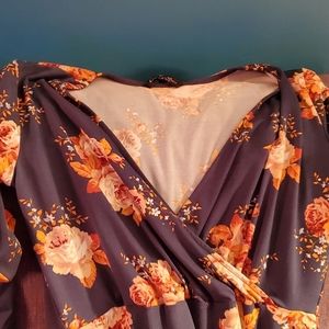 Long sleeve floral dress